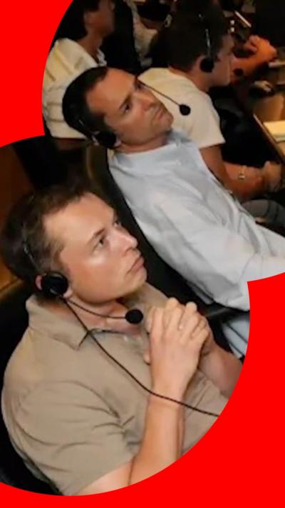 Archive photo of Tom Mueller (right) and Elon Musk (left).