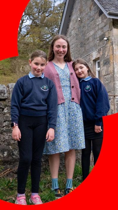 A teacher and two students