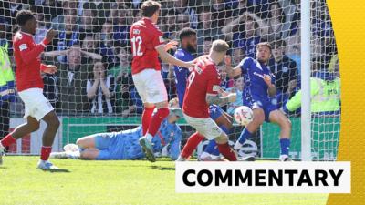Josh Stones scores for York City against Rochdale