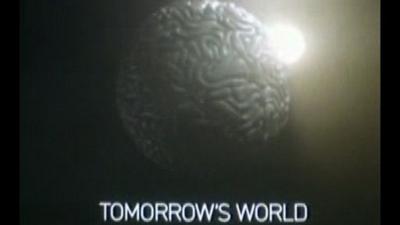 Tomorrow's World title card featuring an image of a brain.