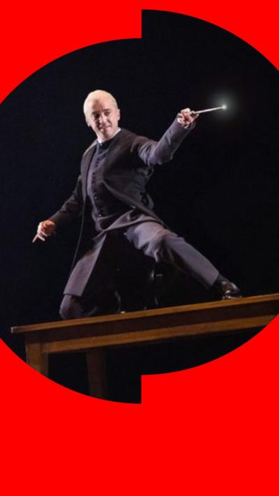 Tom Felton as Draco Malfoy on stage