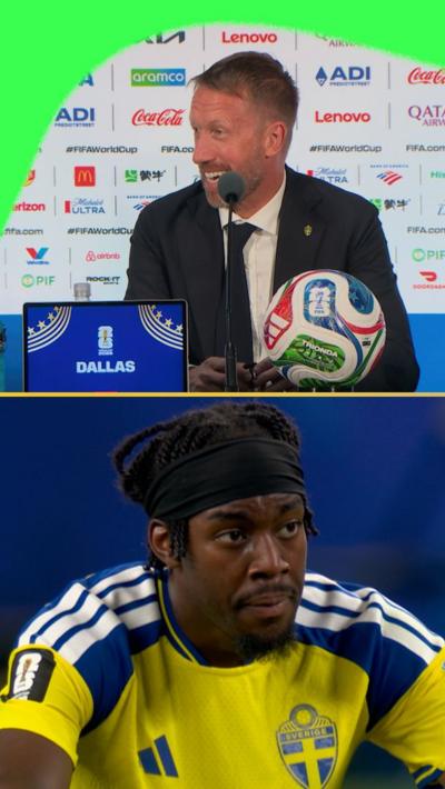 Graham Potter and Anthony Elanga