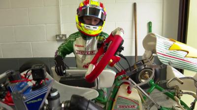 Kart racer and his kart