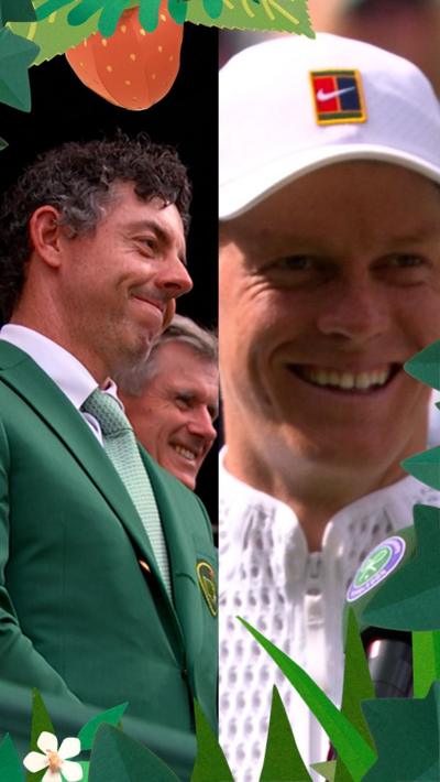 Rory McIlroy and Jannik Sinner