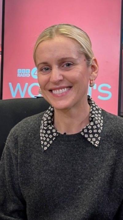 Actor Denise Gough in the Women's Hour studio