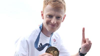 Cox Harry Brightmore dedicates his medal to his Welsh grandmother after guiding the Team GB men's eight to gold at the Olympics in Paris.