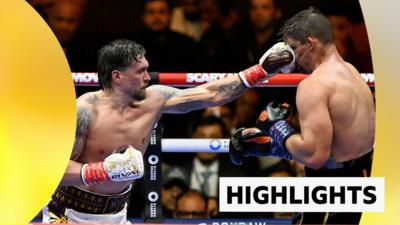 Oleksandr Usyk punches Rico Verhoeven