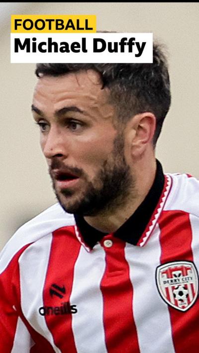 Michael Duffy in action for Derry City 