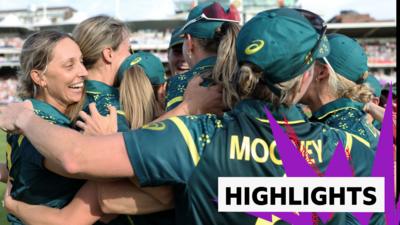 Australia team celebrate