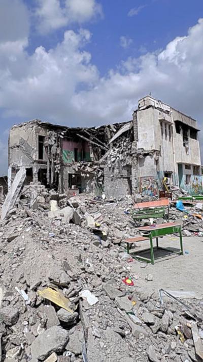 Aftermath of missile strike on Minab School in Iran.