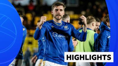 St Johnstone's Graham Carey celebrates