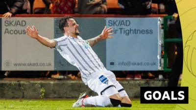 Dunfermline Athletic's Kyle Benedictus celebrates