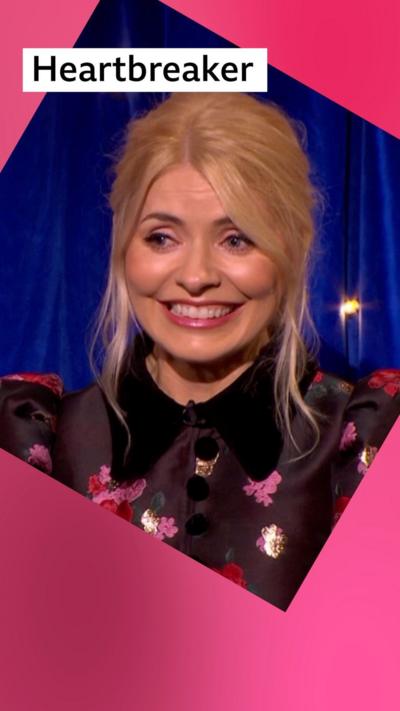 Holly Willoughby grimaces 