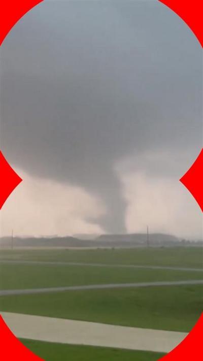 Tornado in the distance in Alabama, US