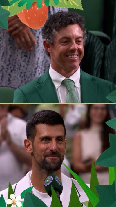 Rory McIlroy and Novak Djokovic