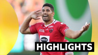 Nene Macdonald celebrates for Salford