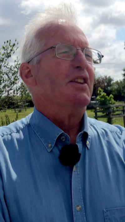 Graham Clarke photographed at his farm