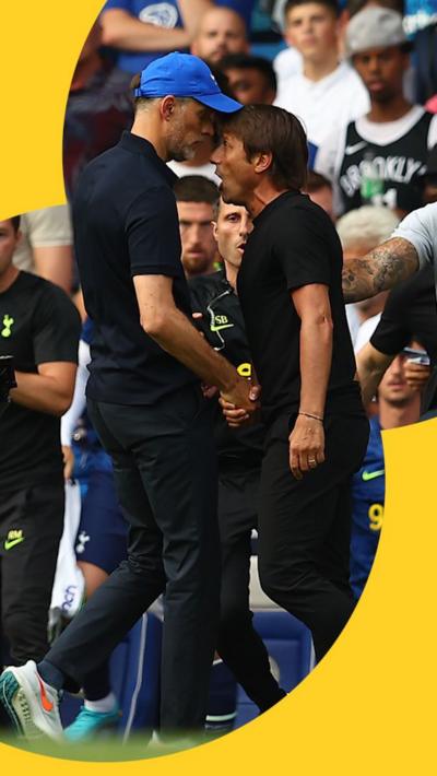 Thomas Tuchel and Antonio Conte square up 