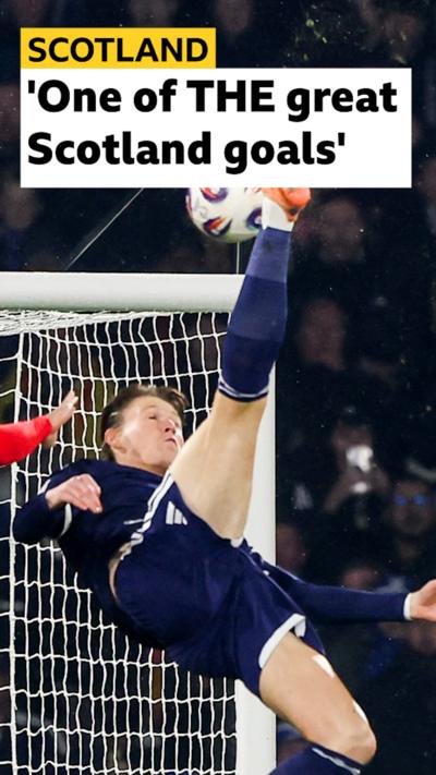 Watch McTominay's INCREDIBLE goal for Scotland