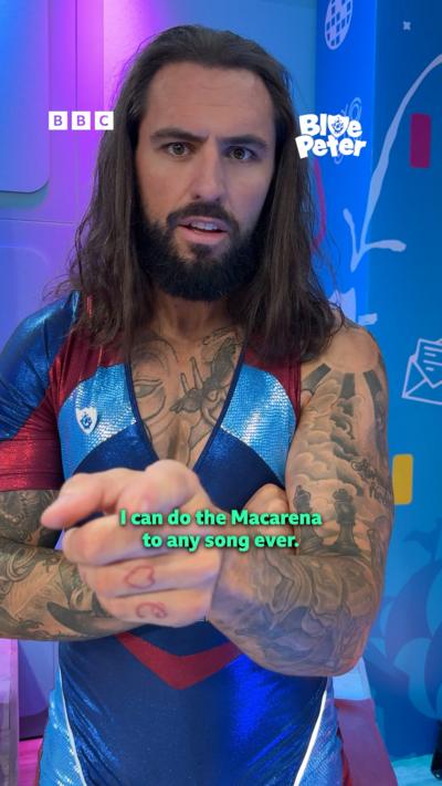 Gladiator Hammer says that he can do the Macarena to any song.