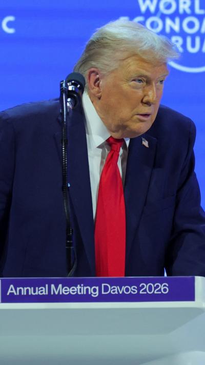 Trump on Davos stage