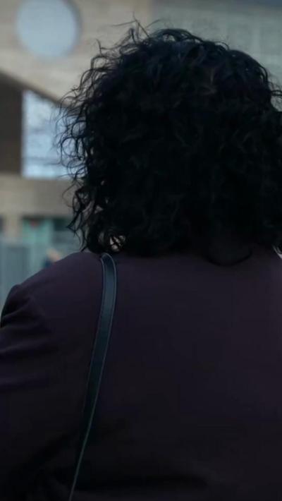 The back of a woman's head