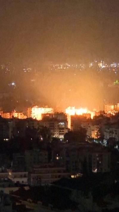 Night explosions seen in Beirut