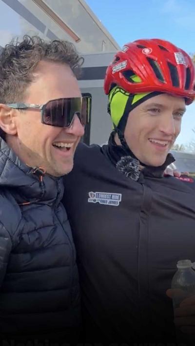 Greg James and his cousin, Will
