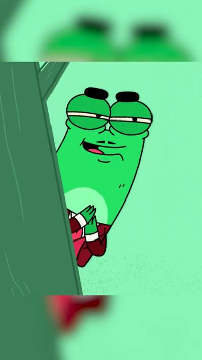 Frog is up to something...