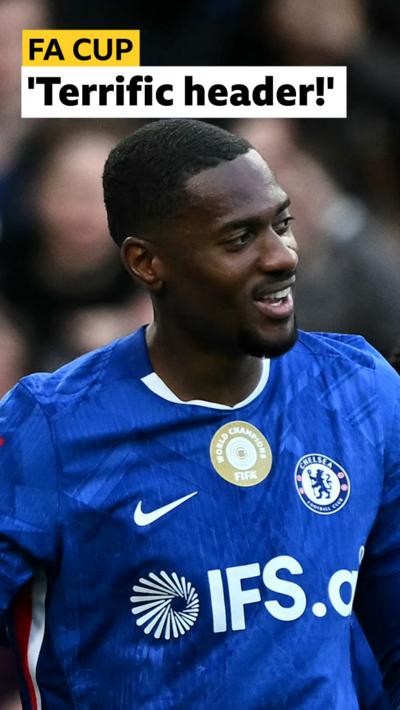 Chelsea's Tosin smiles after scoring goal