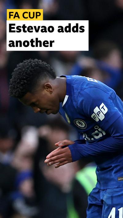 Chelsea's Estevao celebrates
