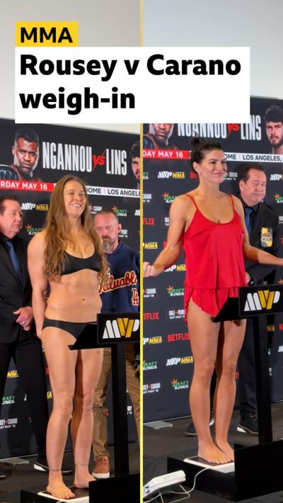 Ronda Rousey and Gina Carano