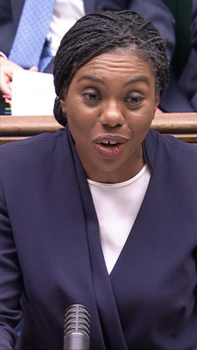 Kemi Badenoch during speech from Parliament