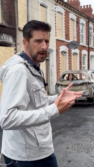 Dan Johnson reporting from Belfast street