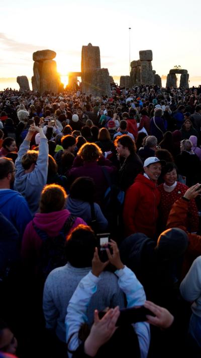 Summer solstice sunrise at Stonehenge