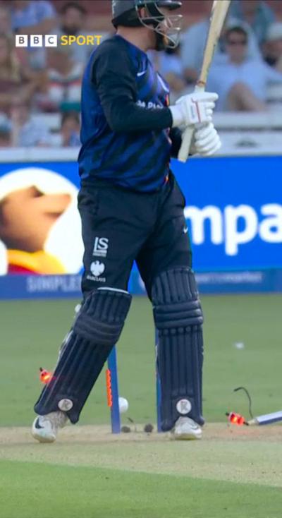 Jonny Bairstow getting out