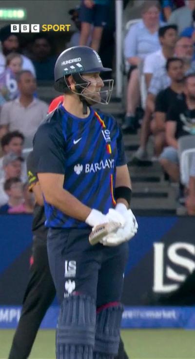 Liam Livingstone after hitting a six
