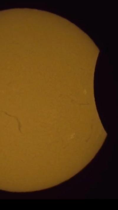 Solar eclipse as seen from Greenwich