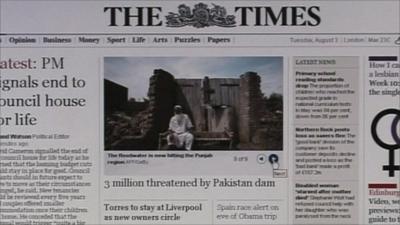 The Times website