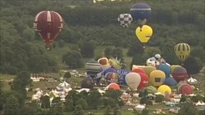 Hot air balloons