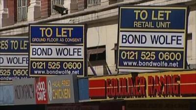 Vacant shops