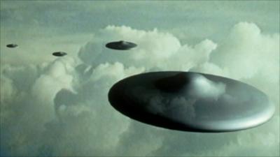 Image of flying saucers