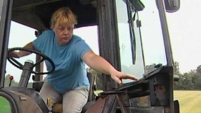 Worker on a care farm