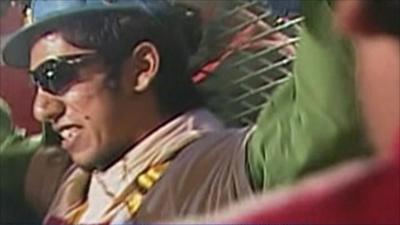 Jimmy Sanchez, the fifth miner to be rescued