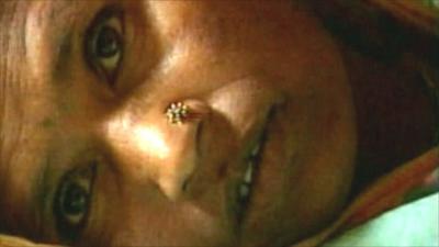 Close up of Indian woman's face
