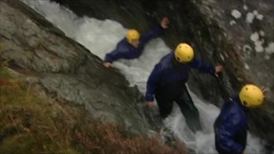 Ghyll scrambling