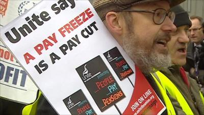 Unite union protest