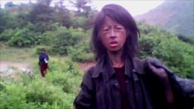 A woman in North Korea