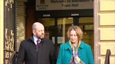 Blackburn with Darwen's executive director of public health Dominic Harrison with Branwen Jeffreys
