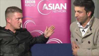 Tommy Robinson and Mohammad Ayoub